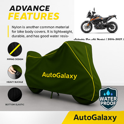 AutoGalaxy Waterproof Two Wheeler Cover for KTM(390 Adventure BS6, Green)