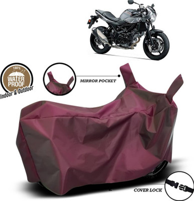KEDIT Two Wheeler Cover for Suzuki(SV650 BS6, Maroon)