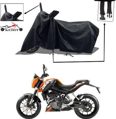 KEDIT Two Wheeler Cover for KTM(125 Duke BS6, Black)