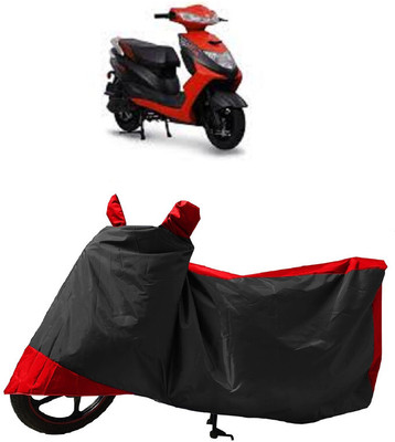 GROFATIK Two Wheeler Cover for Ampere(Zeal, Red, Black)