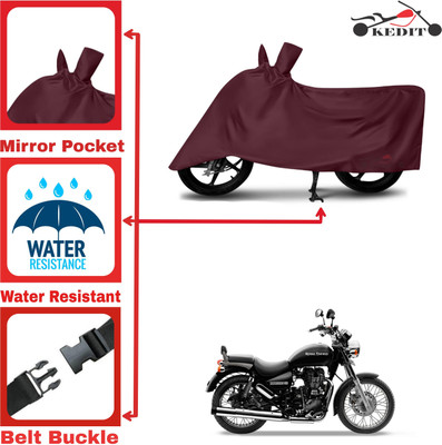 KEDIT Two Wheeler Cover for Royal Enfield(Bullet 500, Maroon)