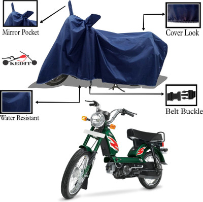 KEDIT Two Wheeler Cover for TVS(XL 100 Heavy Duty, Blue)