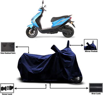 Amexride Two Wheeler Cover for Ampere(E Lite, Blue)