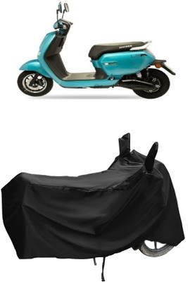 Autoprime Two Wheeler Cover for Okinawa(Lite, Black)