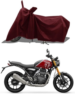 KANISHA ENTERPRISES Waterproof Two Wheeler Cover for Triumph(Speed Twin, Maroon)