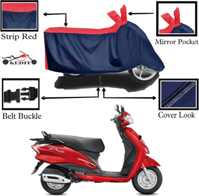 KEDIT Two Wheeler Cover for Hero(Duet 125CC, Red, Blue)