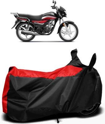 Mdstar Waterproof Two Wheeler Cover for Honda(CD 110 Dream, Red, Black)