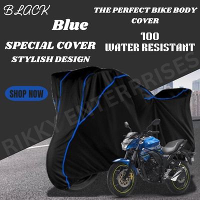 Shiv Kanha Waterproof Two Wheeler Cover for Suzuki(Gixxer, Black)