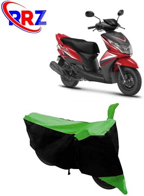 RRZ Waterproof Two Wheeler Cover for Yamaha(Ray Z, Black, Green)