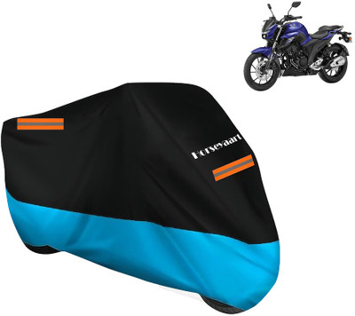 Horseyaart Waterproof Two Wheeler Cover for Yamaha(Fazer 25 BS6, Blue)