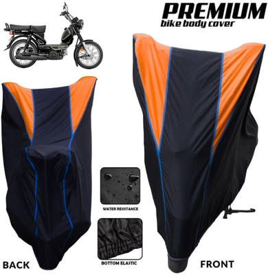 MADAFIYA Two Wheeler Cover for TVS(XL 100 Heavy Duty BS6, Black, Orange, Blue)