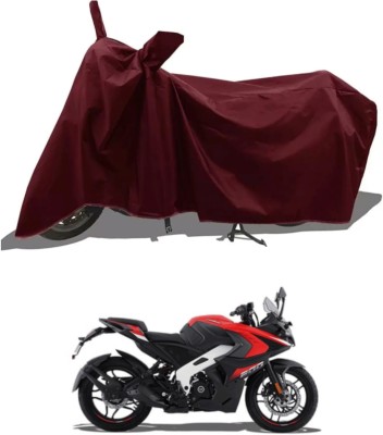 MMSSTAR Waterproof Two Wheeler Cover for Bajaj(Pulsar RS200 BS6, Maroon)