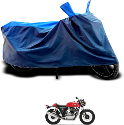 CODOKI Waterproof Two Wheeler Cover for Royal Enfield(Continental GT, Black, Blue)