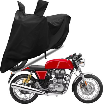 RiderShine Two Wheeler Cover for Royal Enfield(Continental GT, Black)