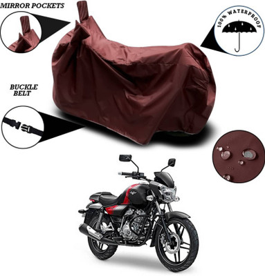 AASHTIK MART Two Wheeler Cover for Bajaj(V15, Maroon)