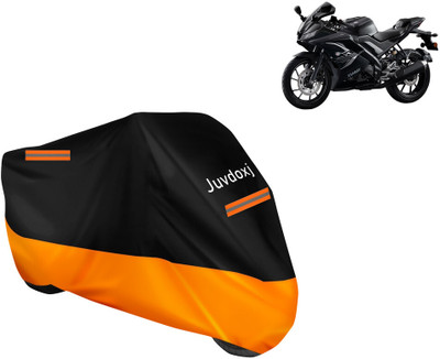Juvdoxj Waterproof Two Wheeler Cover for Yamaha(YZF R15 V3 BS6, Orange)