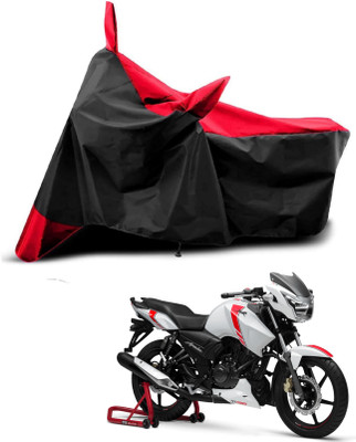 AASHTIK MART Two Wheeler Cover for TVS(Apache RTR 160, Red, Black)