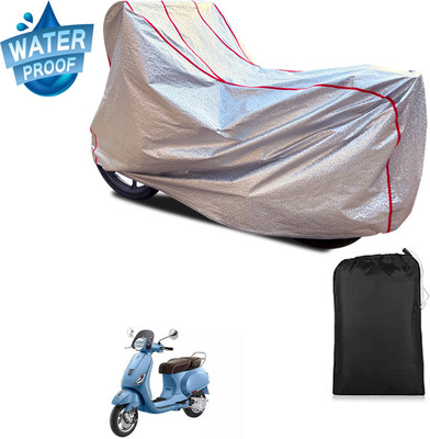 PAGORA Waterproof Two Wheeler Cover for Vespa(Elegante 150 BS6, Silver)