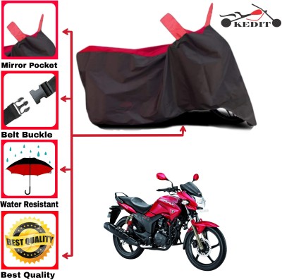 AASHTIK MART Two Wheeler Cover for Hero(Hunk, Red, Black)