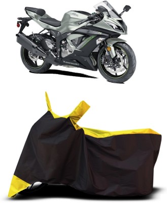 VESMEI Two Wheeler Cover for Kawasaki(Ninja ZX-6R, Yellow)