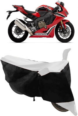 Varnwal E Commerce Waterproof Two Wheeler Cover for Honda(CBR 1000RR, White, Black)