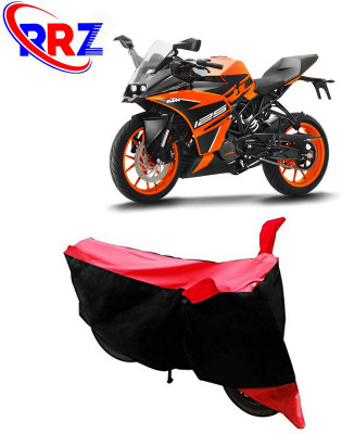 RRZ Waterproof Two Wheeler Cover for KTM(RC 125, Black, Red)