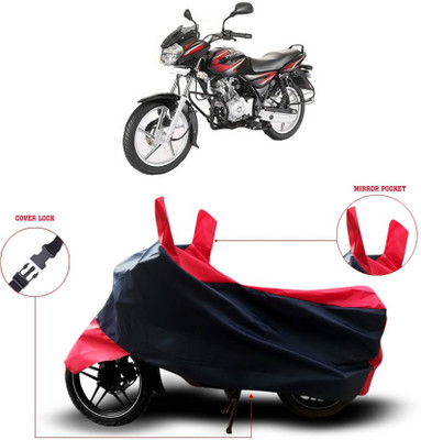 AASHTIK MART Two Wheeler Cover for Bajaj(Discover 125 DTS-i, Red)