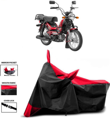 WMIZEXA Two Wheeler Cover for TVS(XL 100, Red, Black)