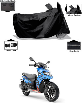 PAGORA Waterproof Two Wheeler Cover for Aprilia(SR 125, Black)