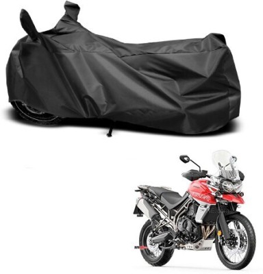 Mdstar Waterproof Two Wheeler Cover for Triumph(Tiger 800 XCA, Black)