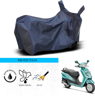 ANTHUB Waterproof Two Wheeler Cover for Hero(Duet, Blue)
