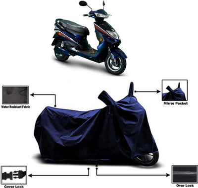 Amexride Two Wheeler Cover for Okinawa(Ridge Plus, Blue)