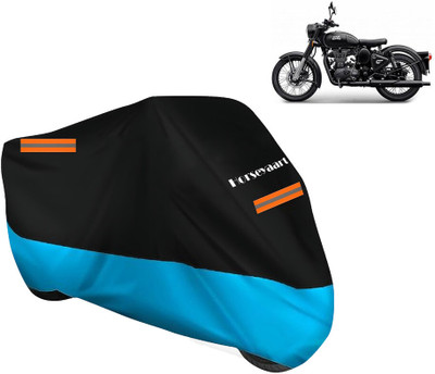 Horseyaart Waterproof Two Wheeler Cover for Royal Enfield(Classic 500, Blue)