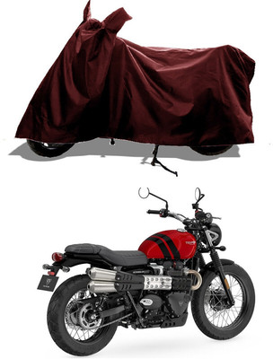 GROFATIK Two Wheeler Cover for Triumph(Street Scrambler BS6, Maroon)