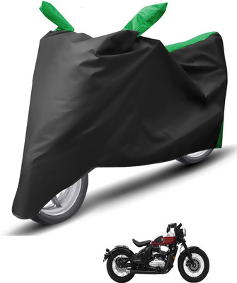 Caronix Waterproof Two Wheeler Cover for JAWA(Bobber 350, Green)