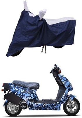 AUTOGARH Two Wheeler Cover for Hero(Electric AXLHE-20, Blue, White)