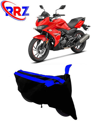 RRZ Waterproof Two Wheeler Cover for Hero(MotoCorp Xtreme 200S, Black, Blue)