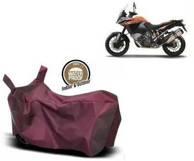 OliverX Waterproof Two Wheeler Cover for KTM(1050 Adventure, Maroon)