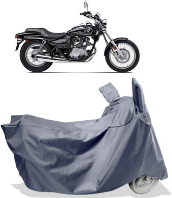Amexride Two Wheeler Cover for Bajaj(Eliminator, Grey)