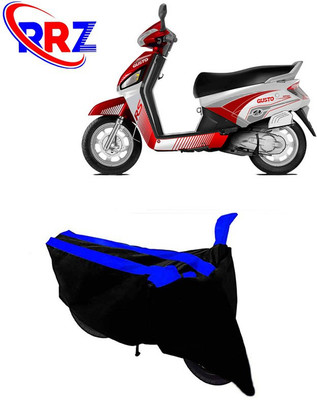 RRZ Waterproof Two Wheeler Cover for Mahindra(Gusto 125, Black, Blue)