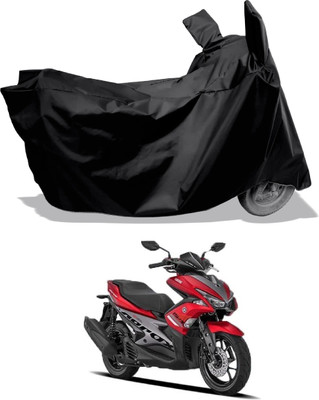 Amexride Two Wheeler Cover for Yamaha(Aerox 155 Maxi BS6, Black)