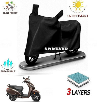 smwzxyu Waterproof Two Wheeler Cover for Universal For Bike(Activa 6G, Black)