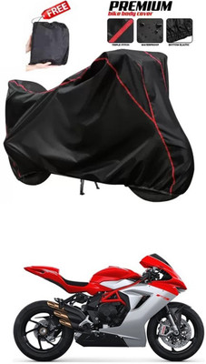 DeepShakshi AUTOMOTIVE Two Wheeler Cover for MV Agusta(F3, Black)