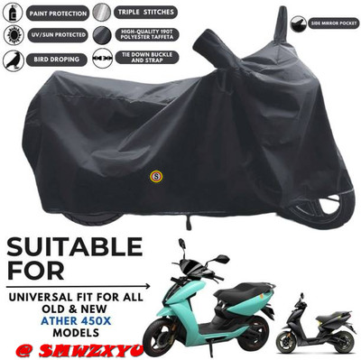 smwzxyu Waterproof Two Wheeler Cover for Ather(Black)