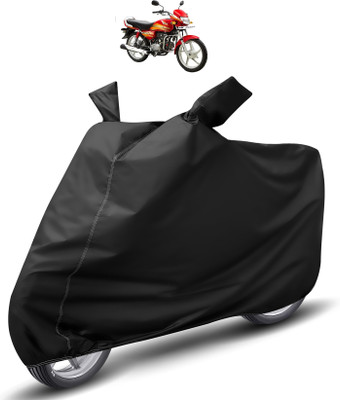 Auto Hub Waterproof Two Wheeler Cover for Hero(HF Deluxe, Black)