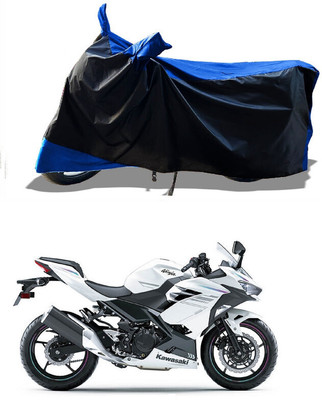 DeepShakshi AUTOMOTIVE Waterproof Two Wheeler Cover for Kawasaki(Ninja 400, Blue)