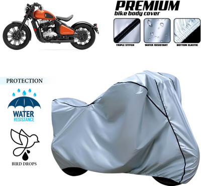 PAGORA Waterproof Two Wheeler Cover for JAWA(Perak, Silver)