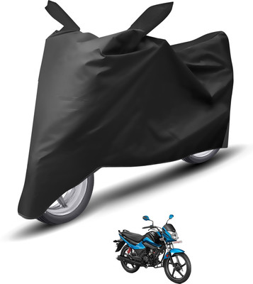 Caronix Waterproof Two Wheeler Cover for Hero(Splendor I Smart, Black)
