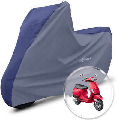 Neodrift Two Wheeler Cover for Vespa(Vespa VXL 125, Blue, Grey)