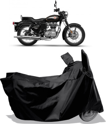 Amexride Two Wheeler Cover for Royal Enfield(Standard 350, Black)